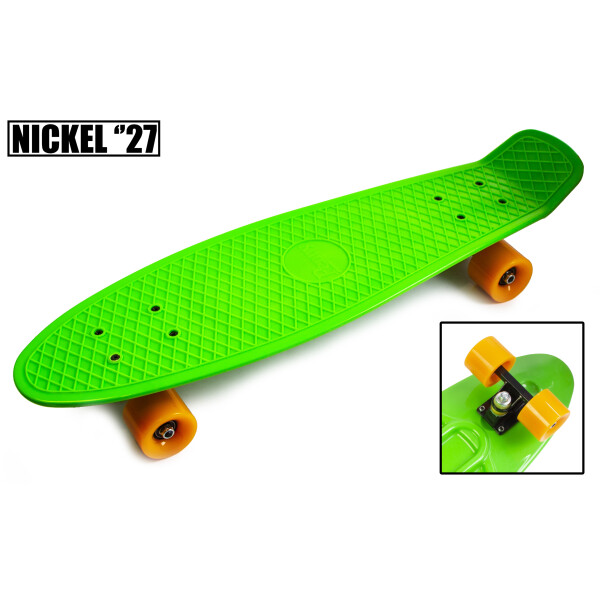 

Penny Board Nickel 27.Green. Матовые колеса