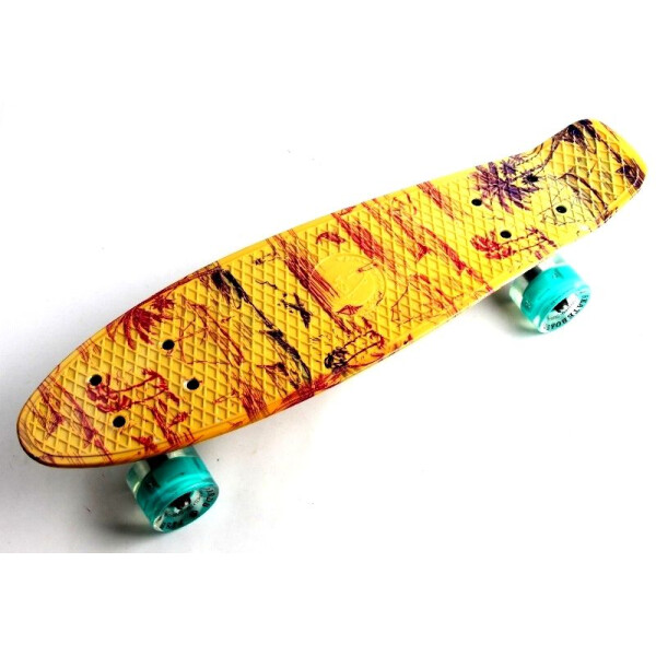 

Penny Board Fish Palm 2. Светящиеся колеса.