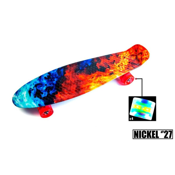 

Penny Board Nickel 27 Fire and Ice Светящиеся колеса.