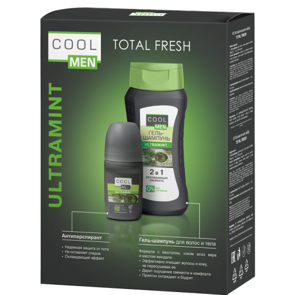 

Косметический набор Cool Men Total Fresh Ultra Mint