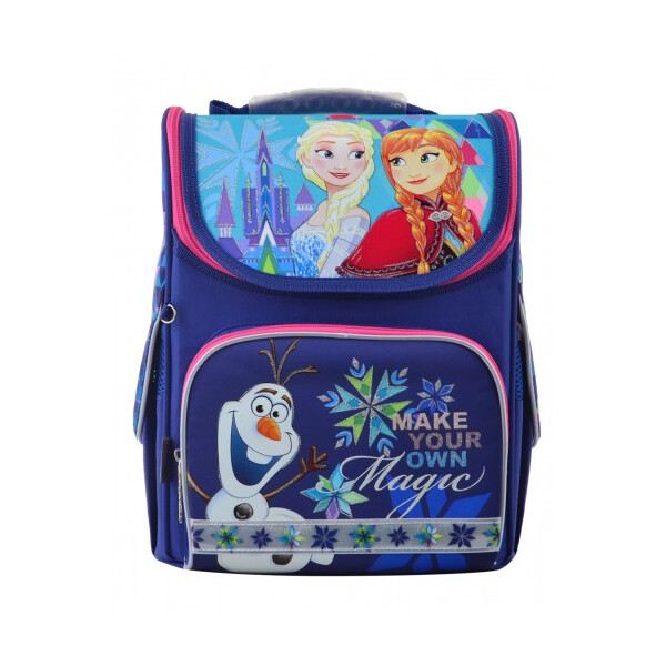 

Школьный рюкзак 1 Вересня H-11 Frozen blue для девочки 33,5х26х13,5 см Синий (555158)