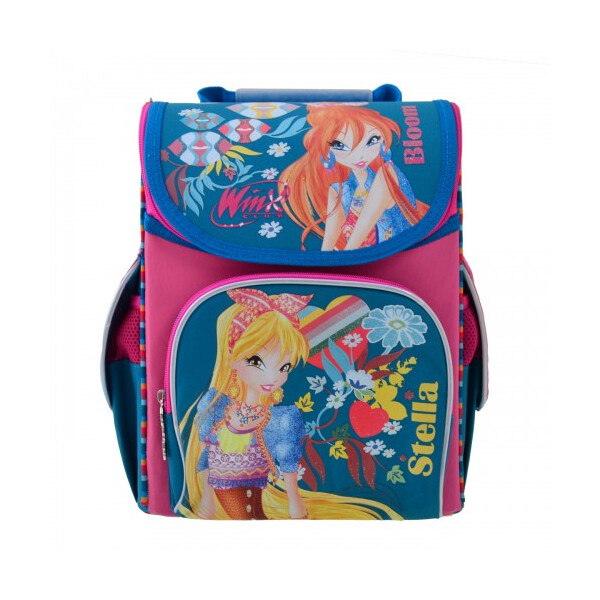 

Школьный рюкзак 1 Вересня H-11 Winx mint для девочки 33,5х26х13,5 см Розовый (555188)