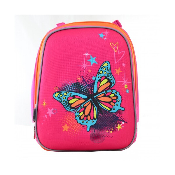 

Рюкзак для школы 1 Вересня H-12 Butterfly для девочки 38х29х15 см Розовый (554579)