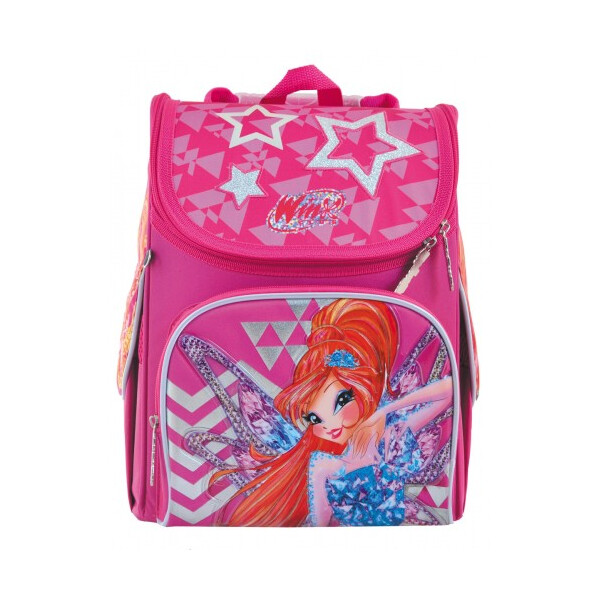 

Школьный рюкзак 1 Вересня H-11 Winx для девочки 33,5х26х13,5 см Розовый (556152)