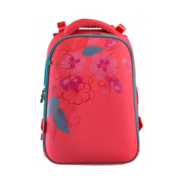 

Школьный рюкзак 1 Вересня H-12 Blossom для девочки 38х29х15 см Красный (556042)