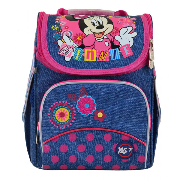 

Школьный каркасный рюкзак YES H-11 Minnie для девочки 33,5х26х13,5 см Синий (556140)