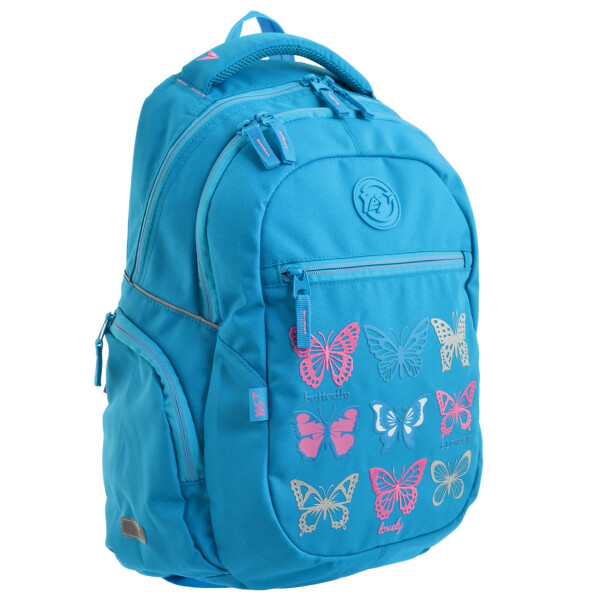 

Школьный рюкзак YES Т-23 Butterfly mood для девочки 45х31х14,5 см Голубой (556499)