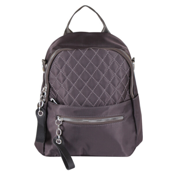 

Сумочка-рюкзак Luxury Leather Accessories из водонепроницаемого текстиля,33036.серая