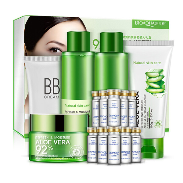 

Подарочный набор с алое вера Bioaqua Алоэ вера 92% Refresh and Moisture 6 шт