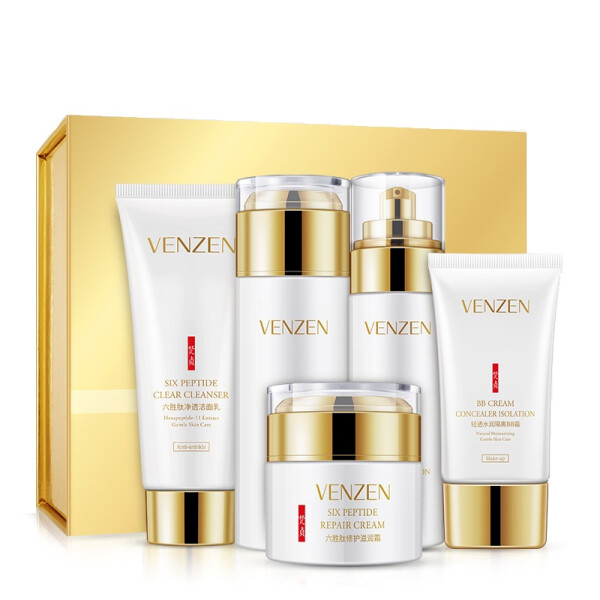 

Подарочный набор по уходу за лицом с 6 пептидами Venzen Skin Care Six Prptide Set 5 шт