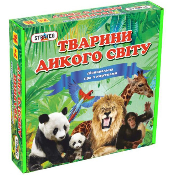 

Обучающая игра Strateg Животные дикого мира, укр. (655)