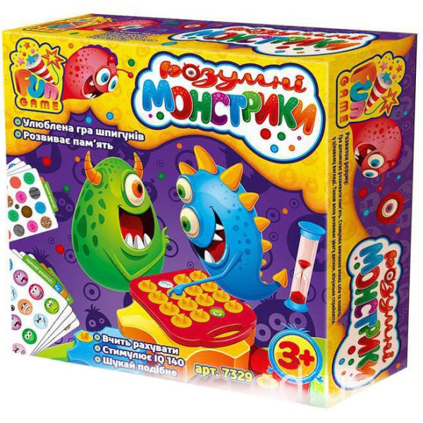 

Настольная игра Fun Game Умные монстрики, укр. (7329)