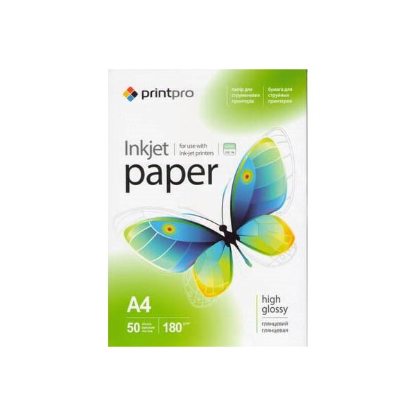 

Бумага PrintPro A4 (PGE180050A4)