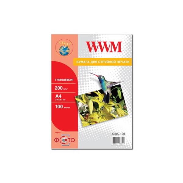 

Бумага WWM A4 (G200.100)
