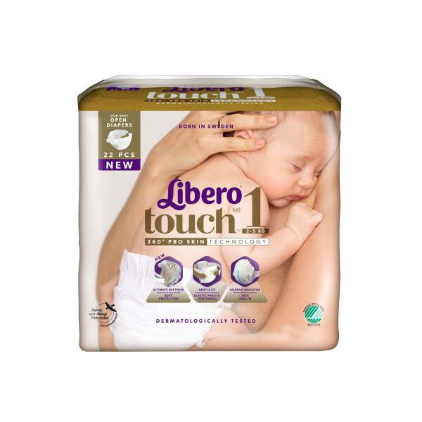

Подгузник Libero Touch 1 (2-5 кг) 22 шт (7322540887068)