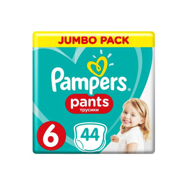 

Подгузник Pampers трусики Pants Extra large Размер 6 (15+ кг), 44 шт (4015400674023)
