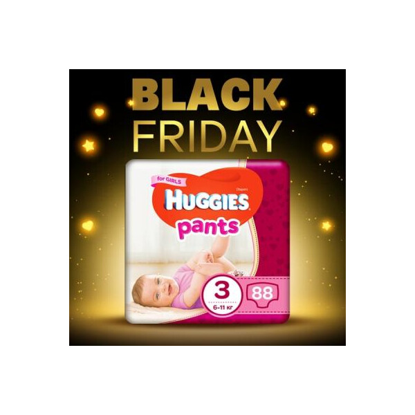 

Подгузник Huggies Pants 3 для девочек (6-11 кг) 88 шт (5029053564074)