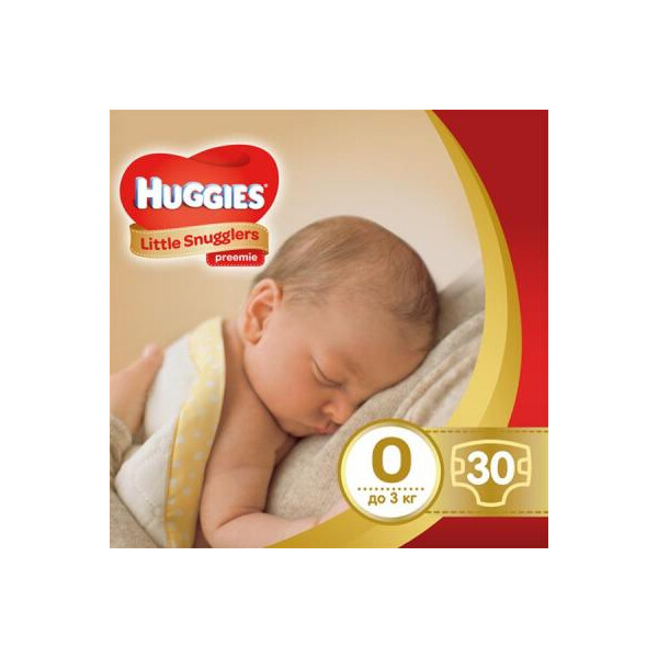 

Подгузник Huggies Little Snugglers (до 3 кг) 30 шт (36000673302)