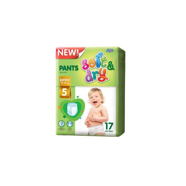

Подгузник Helen Harper Pants Soft&Dry Junior 12-18 кг 17 шт (5411416043768)