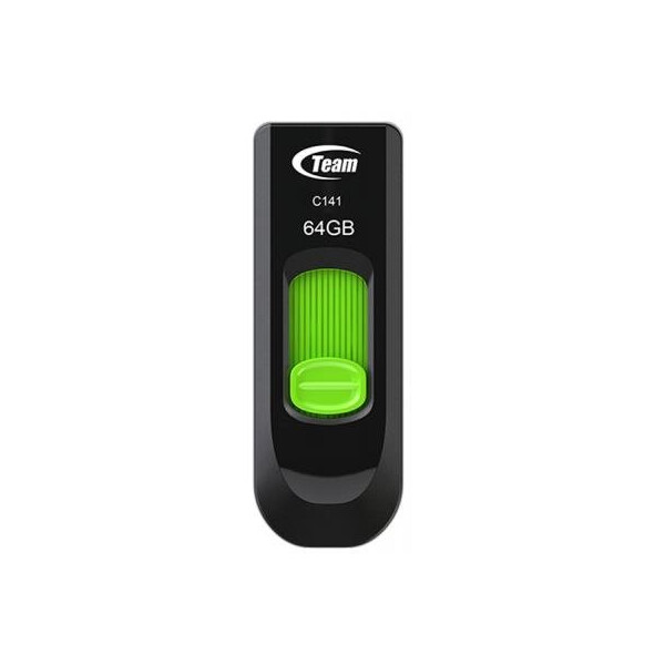 

USB флеш накопитель Team 64GB C141 Green USB 2.0 (TC14164GG01)