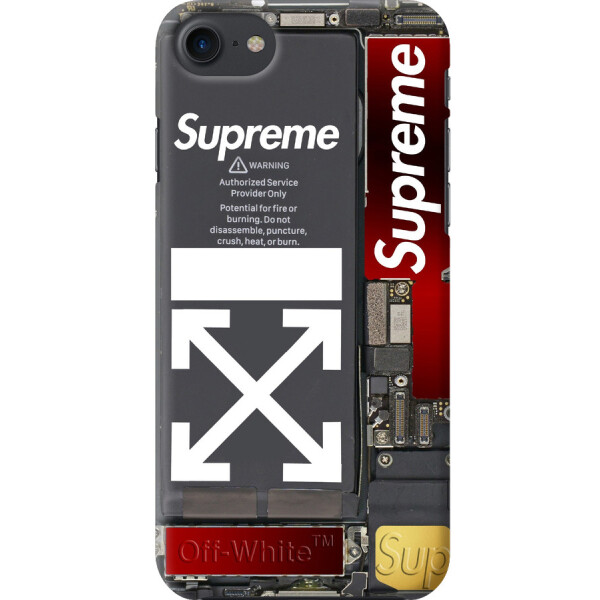 

Чехол силиконовый бампер FTS для Apple iPhone 7/8 с рисунком Supreme