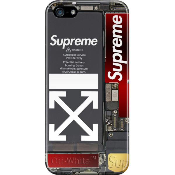 

Чехол силиконовый бампер FTS для Apple iPhone 5/5S/SE с рисунком Supreme
