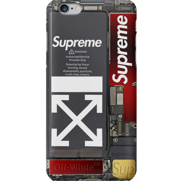 

Чехол силиконовый бампер FTS для Apple iPhone 6 Plus /6s Plus с рисунком Supreme