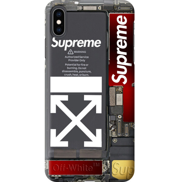 

Чехол силиконовый бампер FTS для Apple iPhone Xs Max с рисунком Supreme