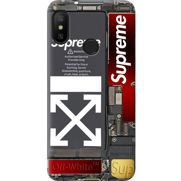 

Чехол силиконовый бампер FTS на Xiaomi Mi A2 Lite рисунком Supreme