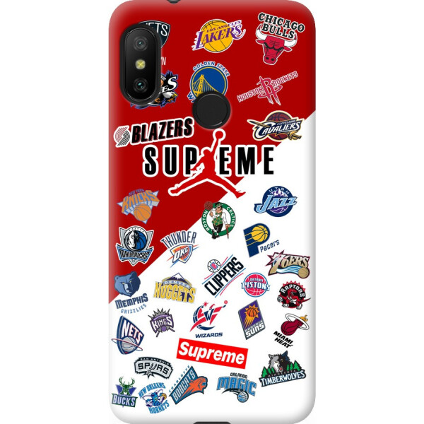 

Чехол силиконовый бампер FTS на Xiaomi Mi A2 Lite с рисунком Баскетбольный Supreme