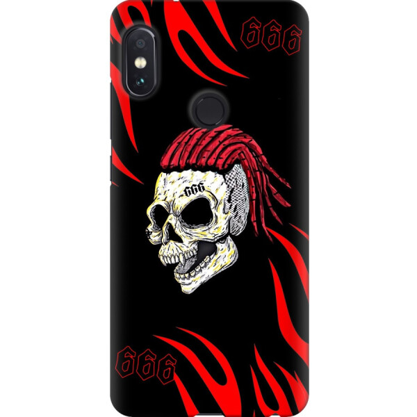 

Чехол силиконовый бампер FTS на Xiaomi Redmi Note 5 c рисунком Моргенштерн череп