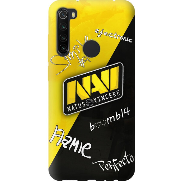

Чехол силиконовый бампер FTS на Xiaomi Redmi Note 8 c рисунком Natus Vincere Автографы