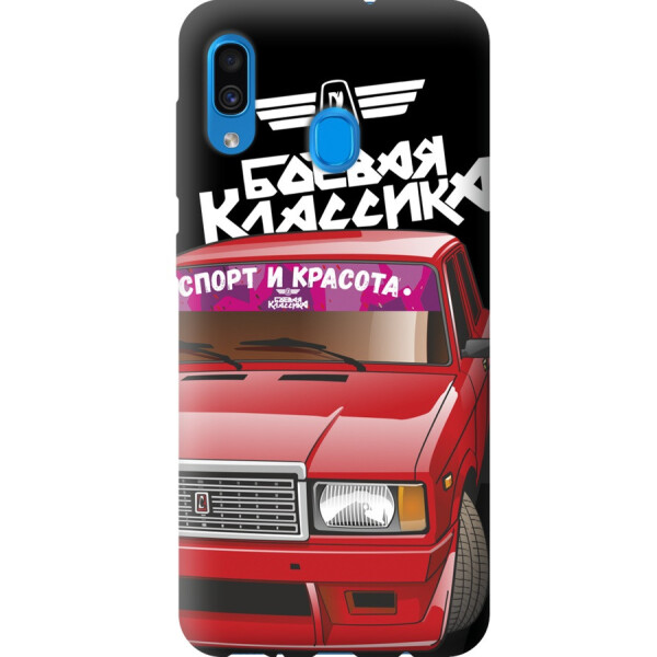 

Чехол силиконовый бампер FTS на Samsung Galaxy A30 2019 A305F с рисунком Ваз Боевая Классика