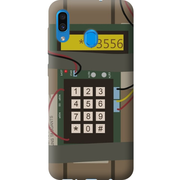 

Чехол силиконовый бампер FTS на Samsung Galaxy A30 2019 A305F с рисунком CSGO Бомба