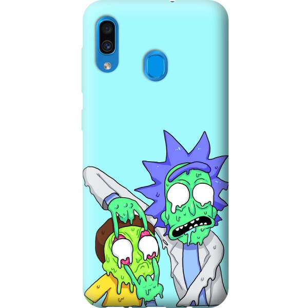 

Чехол силиконовый бампер FTS на Samsung Galaxy A30 2019 A305F с рисунком Рик и Морти