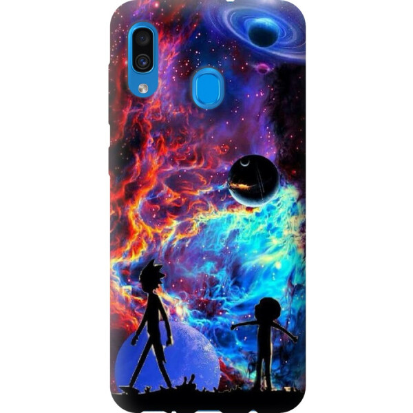 

Чехол силиконовый бампер FTS на Samsung Galaxy A30 2019 A305F с рисунком Рик и Морти космос