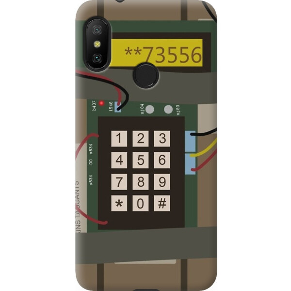 

Чехол силиконовый бампер FTS на Xiaomi Mi A2 Lite c рисунком CSGO Бомба