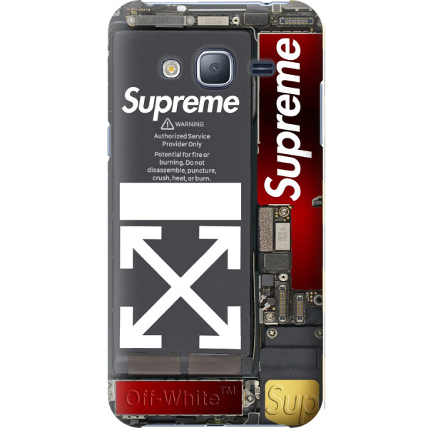 

Чехол силиконовый бампер FTS на Samsung Galaxy J3 Duos (2016) J320H рисунком Supreme