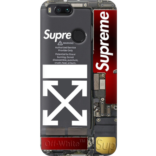 

Чехол силиконовый бампер FTS на Xiaomi Mi A1 с рисунком Supreme