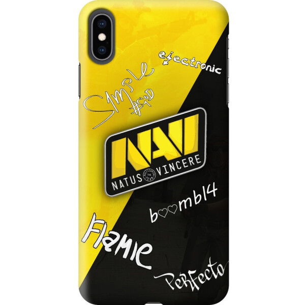 

Силиконовый чехол бампер FTS для Apple iPhone Xs Max c рисунком Natus Vincere Автографы