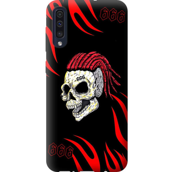 

Чехол силиконовый бампер FTS на Samsung Galaxy A30s A307F с рисунком Моргенштерн череп