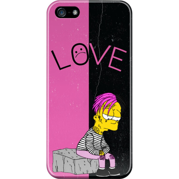 

Силиконовый чехол бампер FTS для Apple iPhone 5/5S/SE с дизайном Барт Симпcон Sad