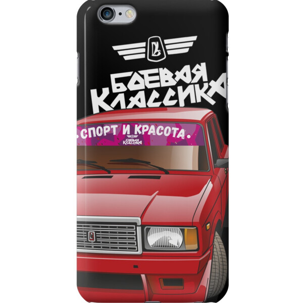 

Силиконовый чехол бампер FTS для Apple iPhone 6 Plus /6s Plus с дизайном Ваз Боевая классика