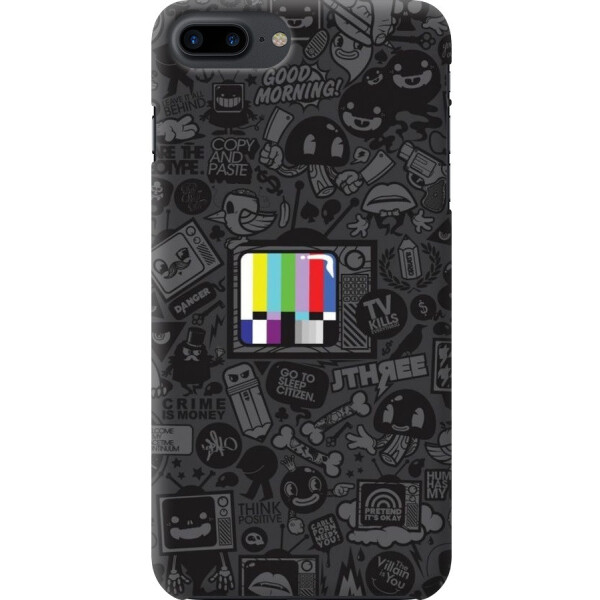 

Силиконовый чехол бампер FTS для Apple iPhone 7 Plus / 8 Plus с дизайном TV текстура