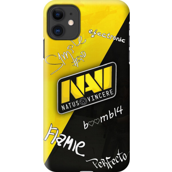 

Силиконовый чехол бампер FTS для Apple iPhone 11 c рисунком Natus Vincere Автографы