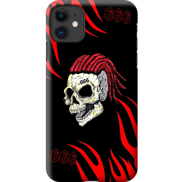 

Силиконовый чехол бампер FTS для Apple iPhone 11 c рисунком Моргенштерн череп