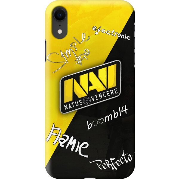 

Силиконовый чехол бампер FTS для Apple iPhone Xr с рисунком Natus Vincere Автографы