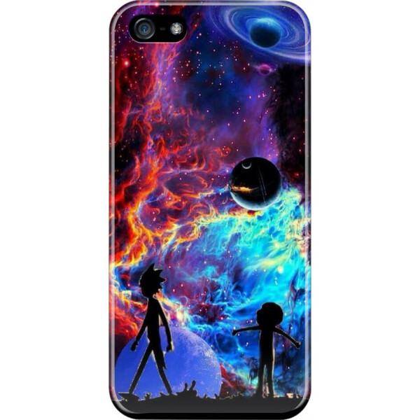 

Силиконовый чехол бампер FTS для Apple iPhone 5/5S/SE с дизайном Рик и Морти Космос