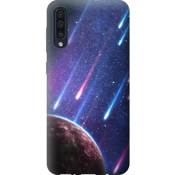 

Чехол силиконовый бампер FTS на Samsung Galaxy A50 2019 A505F c рисунком Космос Звездопад