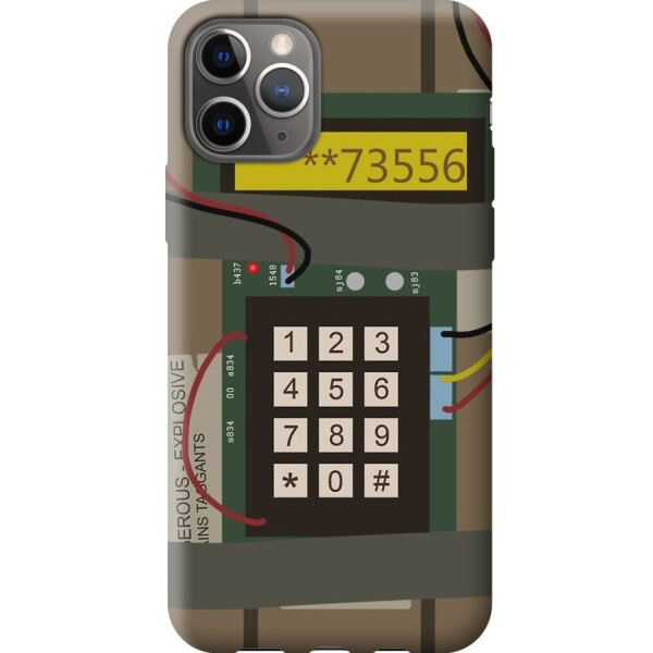 

Силиконовый чехол бампер FTS для Apple iPhone 11 Pro с дизайном CSGO Бомба
